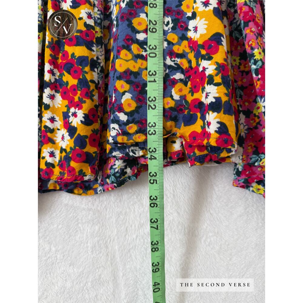 Patrons of Peace Multi Floral Tie Spaghetti Strap Dress Size Large - Picture 4 of 8